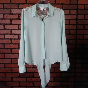Soft green blouse by Candies